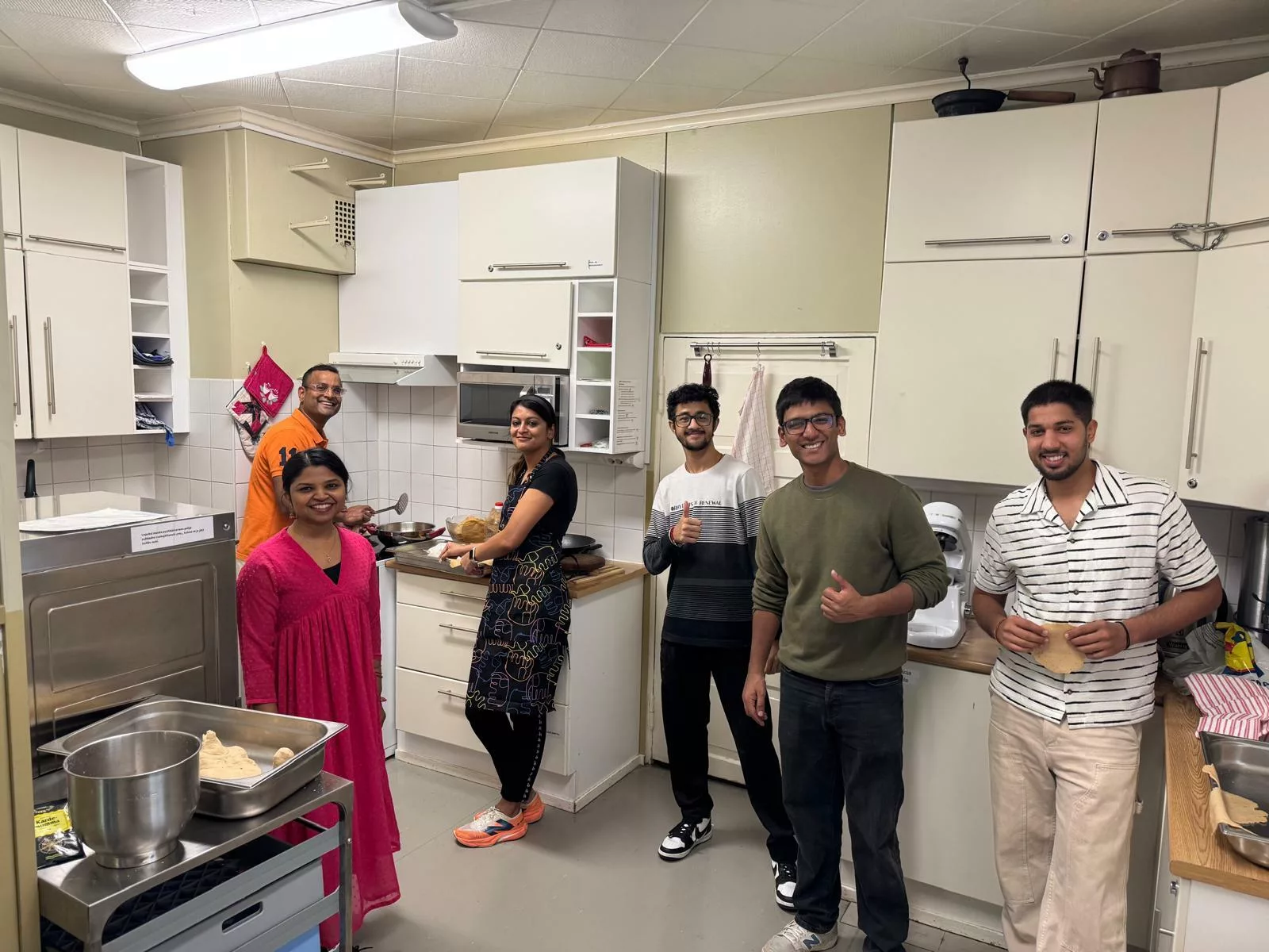 Behind the scenes - volunteers preparing for Dandiya & Garba celebration